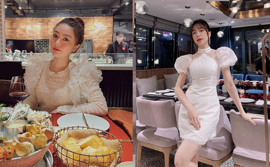 Kiều My và Kim Oanh đều sở hữu vóc dáng thon gọn, gợi cảm, nước da trắng không tì vết.