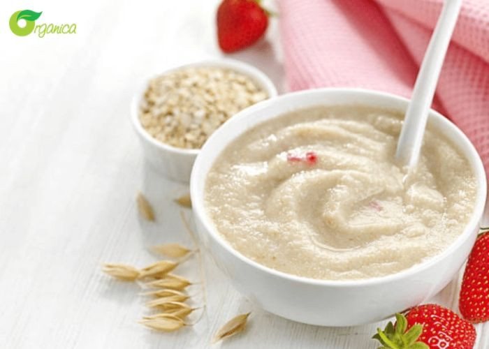 Mỹ nhân gốc Cà Mau gập bụng mỗi ngày để đánh tan mỡ vòng hai nhanh chóng cùng với đó ưu tiên yến mạch nấu loãng và rau xanh. Dưới đây là gợi ý top 5 món ăn giảm cân hiệu quả từ yến mạch theo trang Organic. Chị em có thể tự làm một cốc sữa yến mạch hoặc nấu cháo yến mạch có thể kết hợp với tôm để thêm dinh dưỡng. Ảnh: Organic.