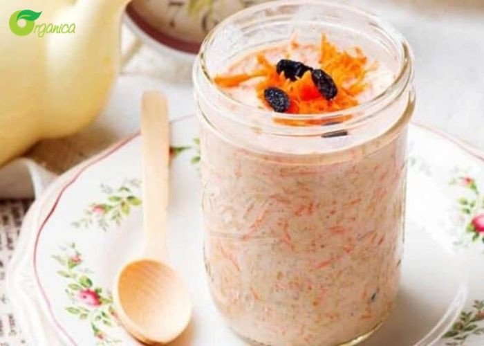 Cà rốt kết hợp với yến mạch tốt cho mắt, da và vóc dáng.