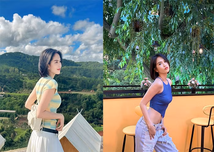 Cách ăn mặc trẻ trung cùng mái tóc cắt ngắn cũng giúp "nữ hoàng nội y" trẻ hơn so với tuổi thật rất nhiều. (Ảnh: FBNV)