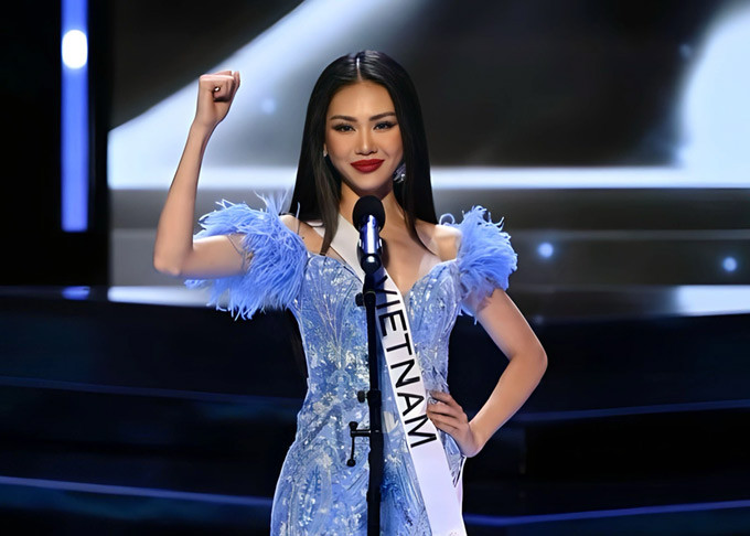 Sau hai tuần tham gia cuộc thi Miss Universe 2023, Bùi Quỳnh Hoa đã ra về mà không đạt được thứ hạng như kỳ vọng, thậm chí cô còn trượt khỏi top 20. (Ảnh: FBNV)