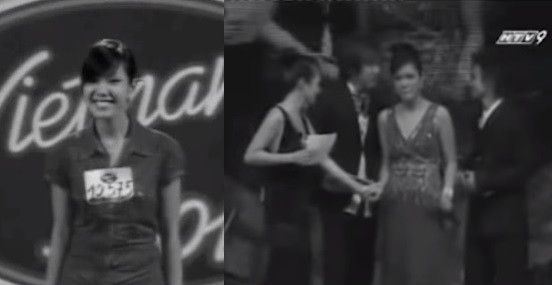 Tham gia Vietnam Idol mùa đầu tiên khi mới 20 tuổi, Phương Vy vượt qua nhiều đối thủ "nặng ký" như Trà My, Hải Yến, Ngọc Ánh và trở thành quán quân. Sau đó vào năm 2014, nữ ca sĩ cũng trở thành quán quân cuộc thi "Tuyệt đỉnh tranh tài" mùa đầu tiên. Ảnh cắt clip FBNV.