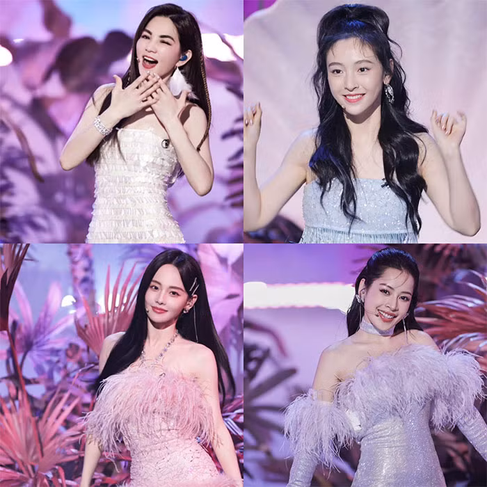 Màn trình diễn của Chi Pu với các nghệ sĩ Ella, Ngô Thiến và Trương Gia Nghê nhận được đánh giá cao nhất ở vòng mở màn Đạp gió 2023. (Ảnh: Weibo Việt Nam)