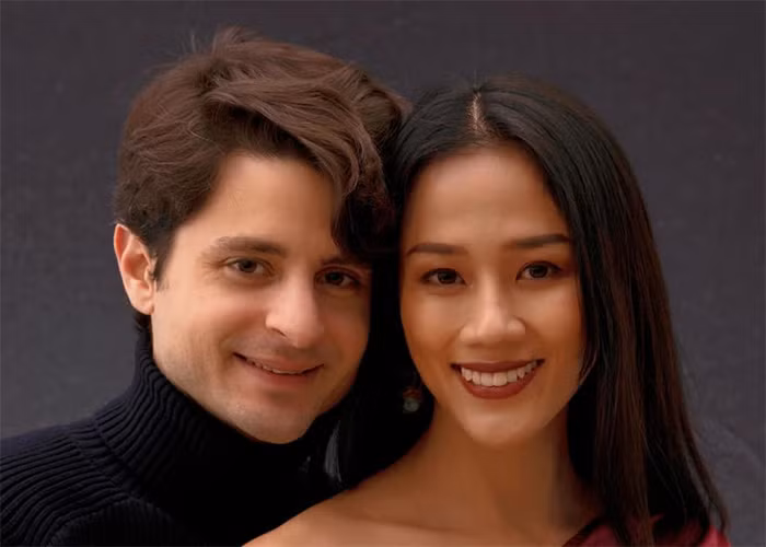 Cô đang có cuộc sống hôn nhân rất hạnh phúc với chồng ngoại quốc. (Ảnh: FBNV)