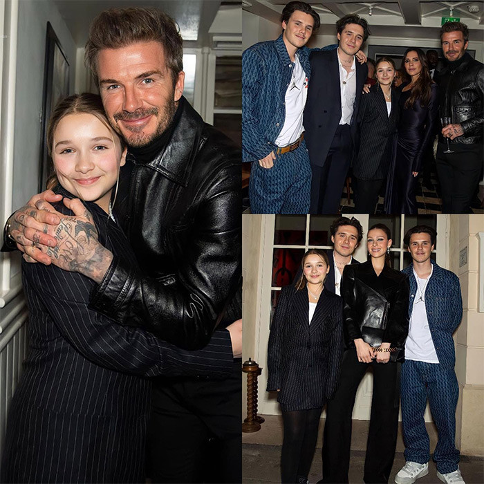 Càng lớn Harper càng giống bố. Vì là con gái duy nhất trong nhà nên Harper cũng được bố David cưng chiều nhất.