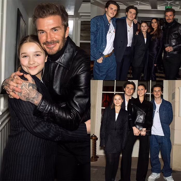 Càng lớn Harper càng giống bố. Vì là con gái duy nhất trong nhà nên Harper cũng được bố David cưng chiều nhất.