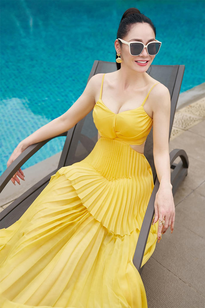 Vẻ đẹp dịu dàng, đài các kiểu tiểu thư của Quách Thu Phương cùng tài diễn xuất khiến cô là giai nhân màn ảnh một thời của showbiz Việt.