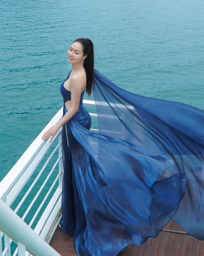 Ngoài ra, cuộc sống gia đình hạnh phúc, con cái khôn lớn cũng là một trong những yếu tố giúp Quách Thu Phương trẻ mãi với thời gian.