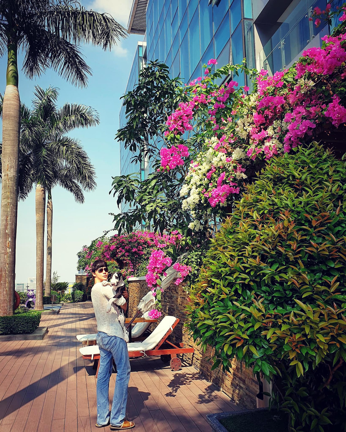 Nam ca sĩ khoe không gian tuyệt đẹp nơi anh ở.