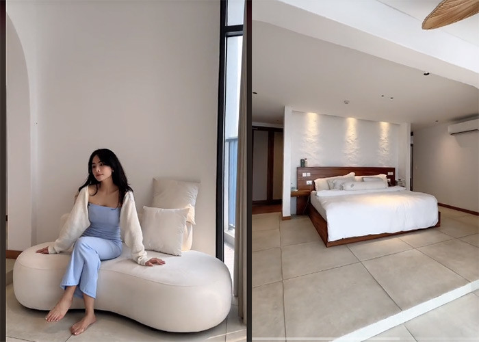 Kiều Anh còn khoe nhà của cô tiện nghi, đẹp và sang chảnh không thua kém bất cứ một khách sạn hay resort nào. (Ảnh: TikTok)