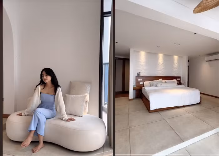 Kiều Anh còn khoe nhà của cô tiện nghi, đẹp và sang chảnh không thua kém bất cứ một khách sạn hay resort nào. (Ảnh: TikTok)