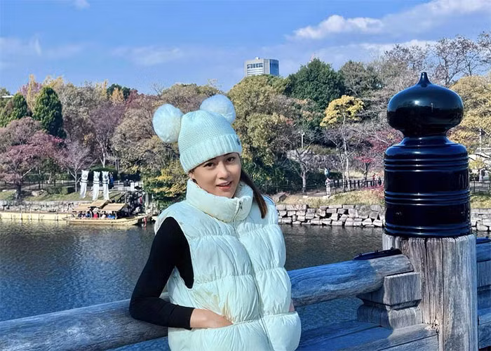 Cuối tháng 11, Phương Oanh đi du lịch Nhật Bản cùng chồng doanh nhân.