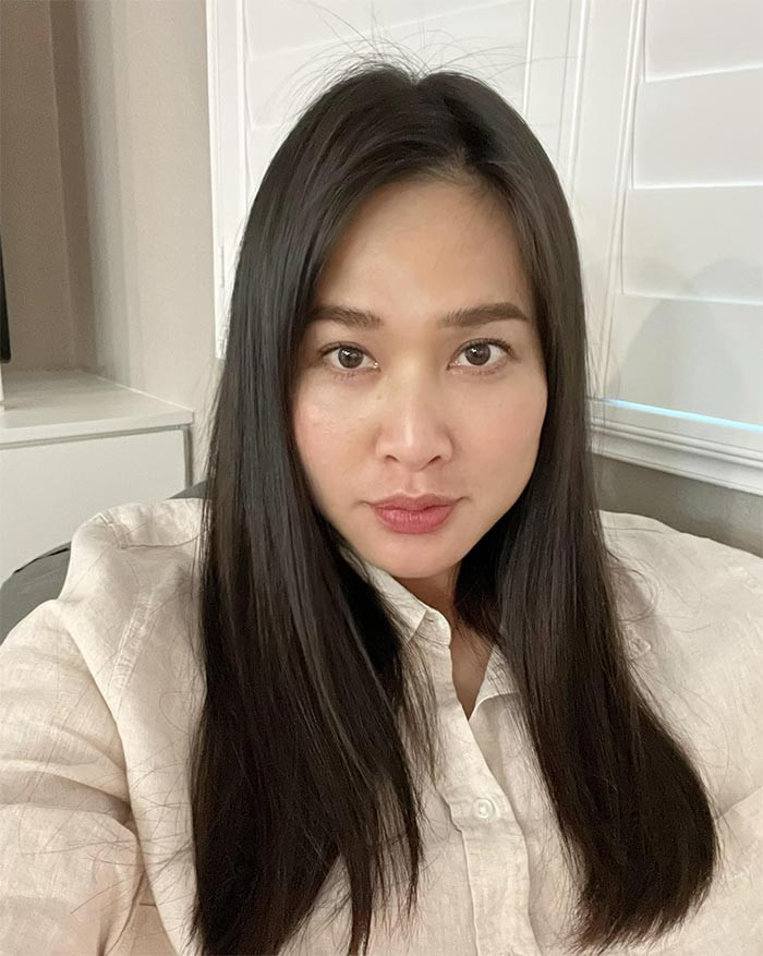 Mặc dù cân nặng chưa về mốc khi còn son nhưng Dương Mỹ Linh vẫn rất tự tin về dáng vóc.