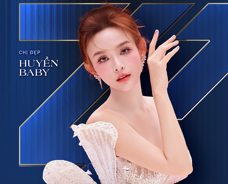 Sau 10 năm rút lui khỏi showbiz, mới đây, Huyền Baby tái xuất khi tham gia chương trình "Chị đẹp đạp gió rẽ sóng 2023" cùng với ca sĩ Mỹ Linh, Bảo Anh, Vân Hugo.... (Ảnh: FBNV)