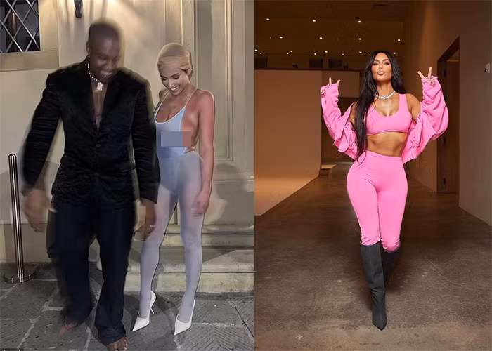 Cùng nóng bỏng như nhau nhưng so về style và độ chịu chơi thì Kim Kardashian hơn hẳn Bianca Censori. (Ảnh: Backgrid, Instagram)