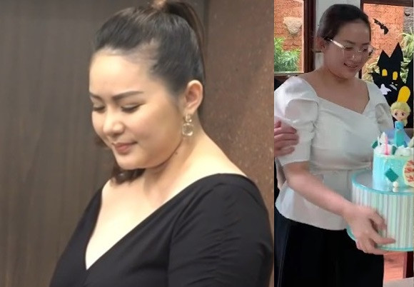 Kể từ sau khi công khai trở thành vợ thứ 4 của doanh nhân Đức An và sinh con cho đại gia này, Phan Như Thảo từng có thời điểm nặng tới hơn 80kg.