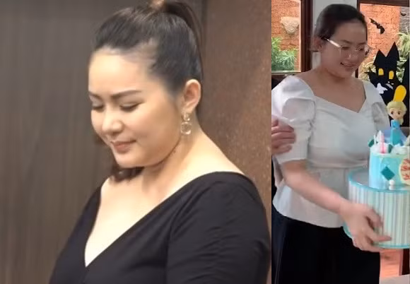 Kể từ sau khi công khai trở thành vợ thứ 4 của doanh nhân Đức An và sinh con cho đại gia này, Phan Như Thảo từng có thời điểm nặng tới hơn 80kg.