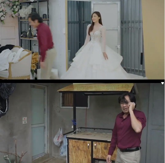 Bất ngờ xảy đến khi "con gái" của Công Lý trong phim ôm tiền bỏ trốn ngay trong ngày thử váy cưới.