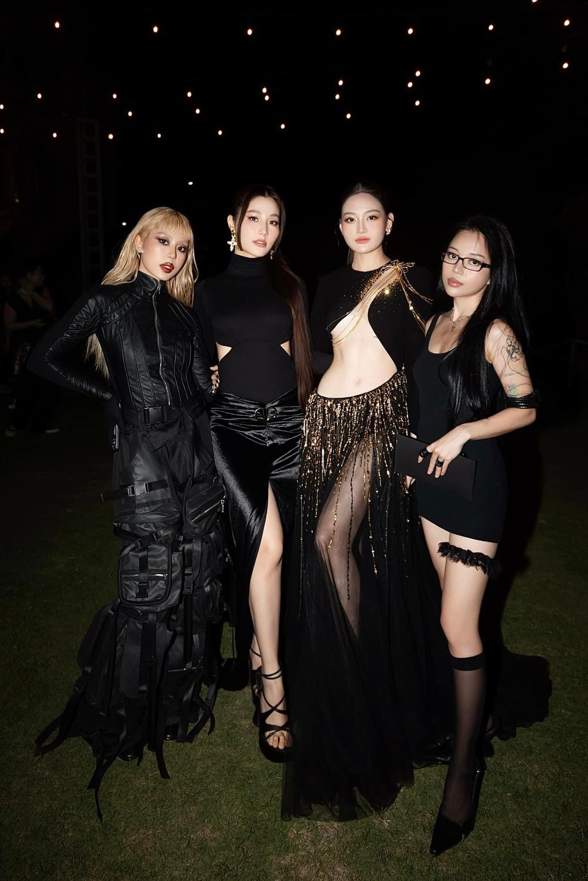 Dàn sao nữ của "Sao nhập ngũ" diện dress code đen khoe vẻ đẹp huyền bí, quyến rũ.