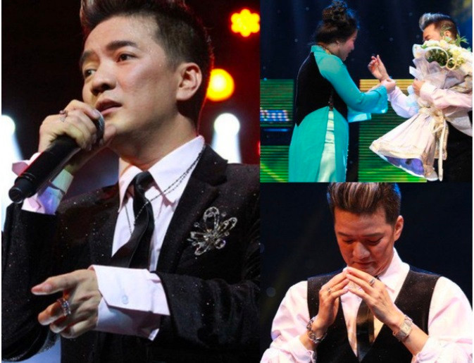 Năm 2012, trong một lần biểu diễn tại Hà Nội, giọng ca 7X có kỷ niệm khó quên khi được một người hâm mộ 4 lần lên sân khấu tặng dây chuyền, đồng hồ đắt giá… Ảnh: Sức khỏe và đời sống.