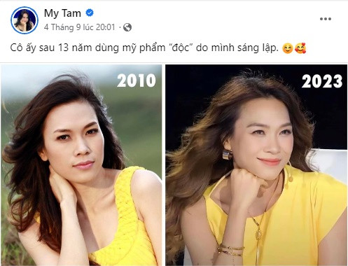 Mỹ Tâm trẻ mãi như thế này bảo sao bao người phải "thổn thức". Cô bật mí: "Cô ấy sau 13 năm dùng mỹ phẩm "độc" do mình sáng lập".