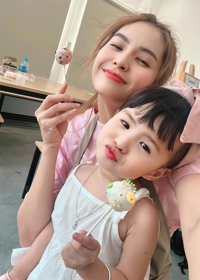 Chính Thiên An cũng công nhận con gái không giống mình.