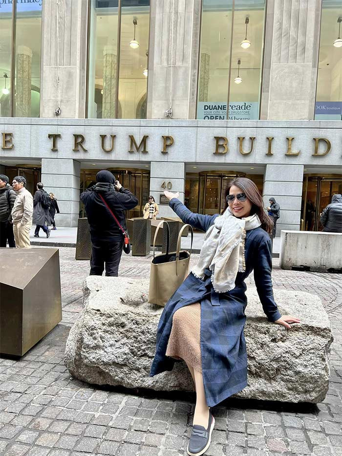 Bạn gái Chí Trung từng đăng quang Á hậu Doanh nhân 2017 và hiện là chủ một thẩm mỹ viện ở Hà Nội.