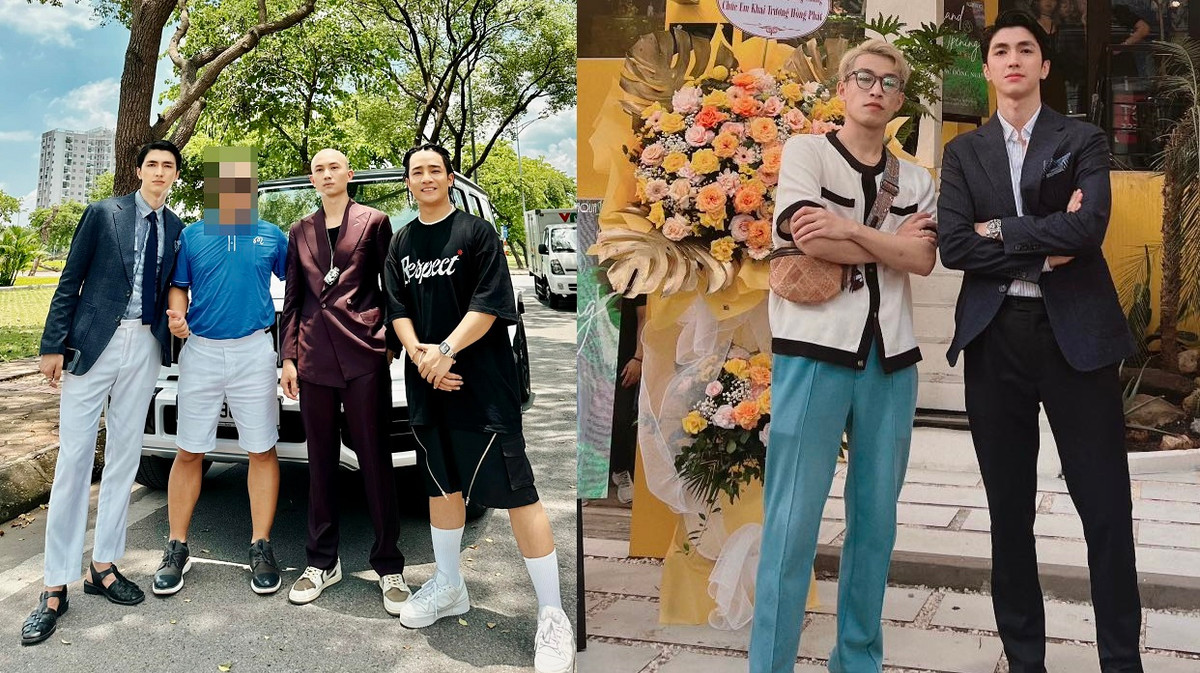 Ảnh đời thường bảnh bao của bộ tứ công tử trong "Biệt dược đen". Ảnh: FB Vũ Công Tú.