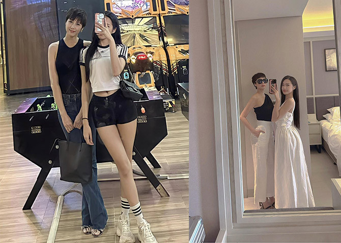 Doãn Hải My được nhận xét là sở hữu nhiều đường nét xinh đẹp từ mẹ ruột.