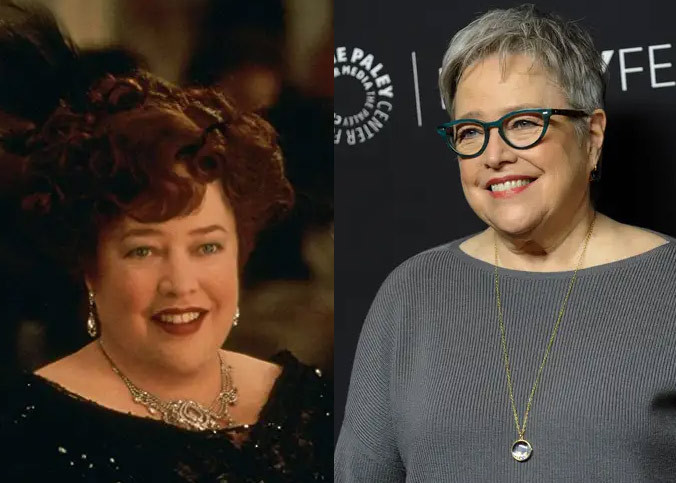 Kathy Bates đóng vai Molly Brown, một nhà từ thiện, người hoạt động xã hội và là một trong những người sống sót sau vụ chìm tàu Titanic. Kể từ khi đóng vai Molly Brown, Kathy Bates đã có các vai trong Six Feet Under, The Office và American Horror Story... (Ảnh: 20th Century Fox, Getty Images)