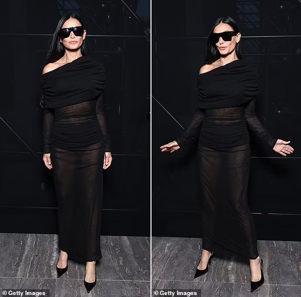 Demi Moore vẫn giữ được vóc dáng gọn gàng dù ở tuổi 60 và đã ba lần sinh nở. (Ảnh: Getty Images)