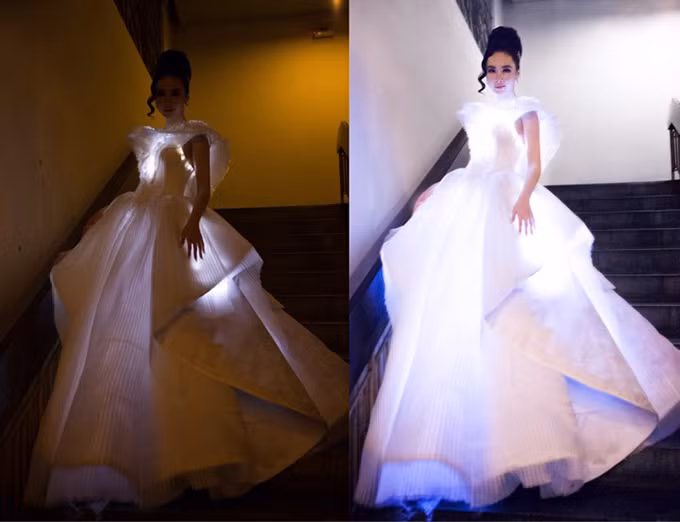 Nữ diễn viên diện chiếc đầm phát sáng trên thảm đỏ MAMA năm 2017 lấn át loạt mỹ nhân Việt. Ảnh: AT.