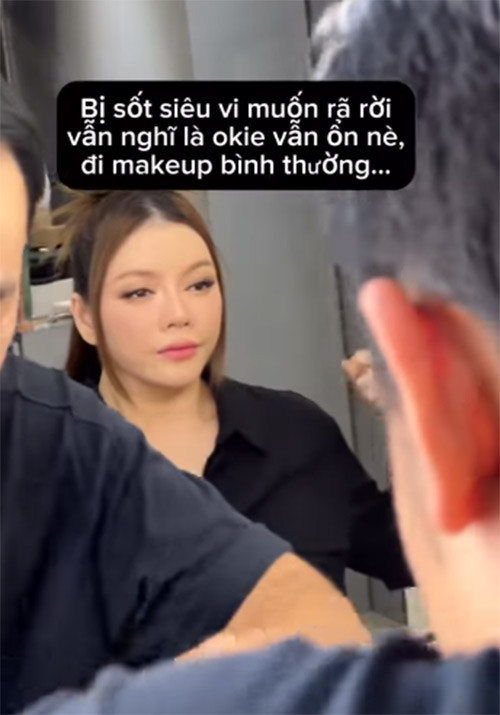 Lý Nhã Kỳ đã sửa soạn trang điểm, trang phục để tham dự chương trình nhưng do bị sốt siêu vi nên cô đành lỡ hẹn.