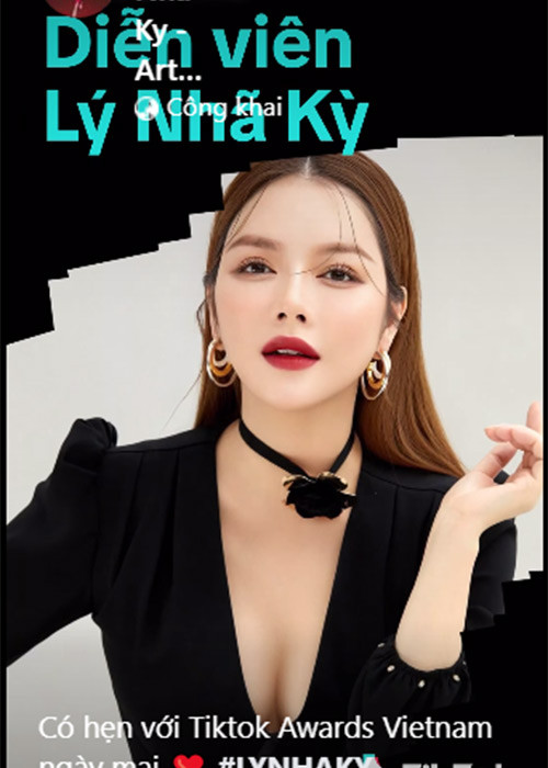 Trước đó vài ngày, Lý Nhã Kỳ khoe cô chuẩn bị tham dự Tiktok Awards Vietnam với tư cách khách mời.