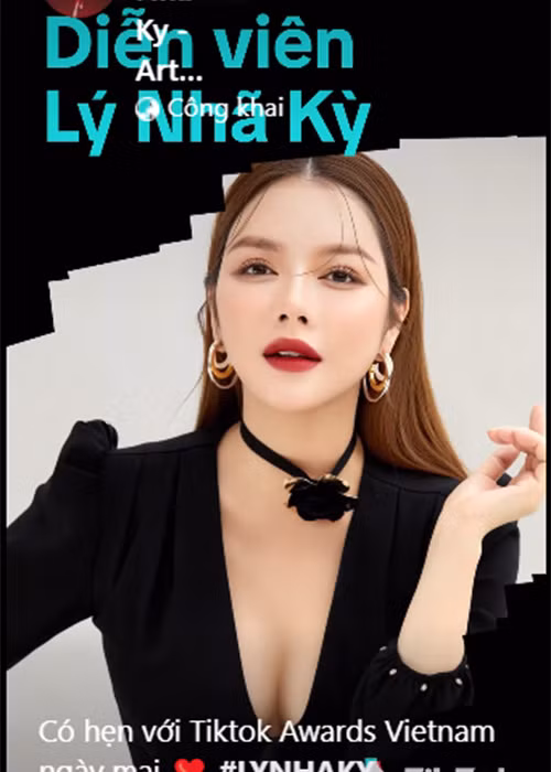 Trước đó vài ngày, Lý Nhã Kỳ khoe cô chuẩn bị tham dự Tiktok Awards Vietnam với tư cách khách mời.