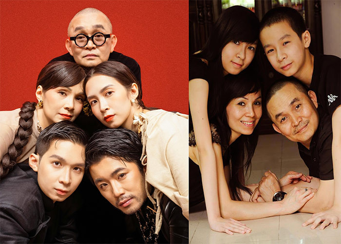 Vợ chồng nam nghệ sĩ có hai con, một gái, một trai, đều học rất giỏi và đi du học.