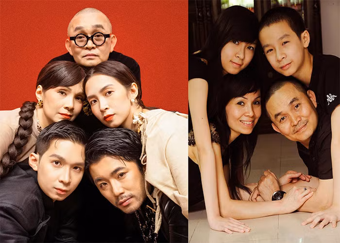 Vợ chồng nam nghệ sĩ có hai con, một gái, một trai, đều học rất giỏi và đi du học.