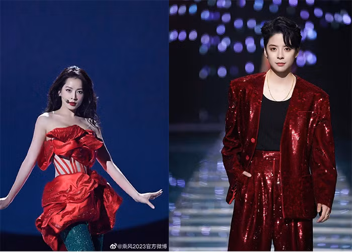 Chính vì thế Chi Pu và Amber trở thành một trong những cặp đôi được nhiều khán giả tích cực "đẩy thuyền" tại "Tỷ tỷ đạp gió rẽ sóng" mùa 4. (Ảnh: Sina, Twitter)