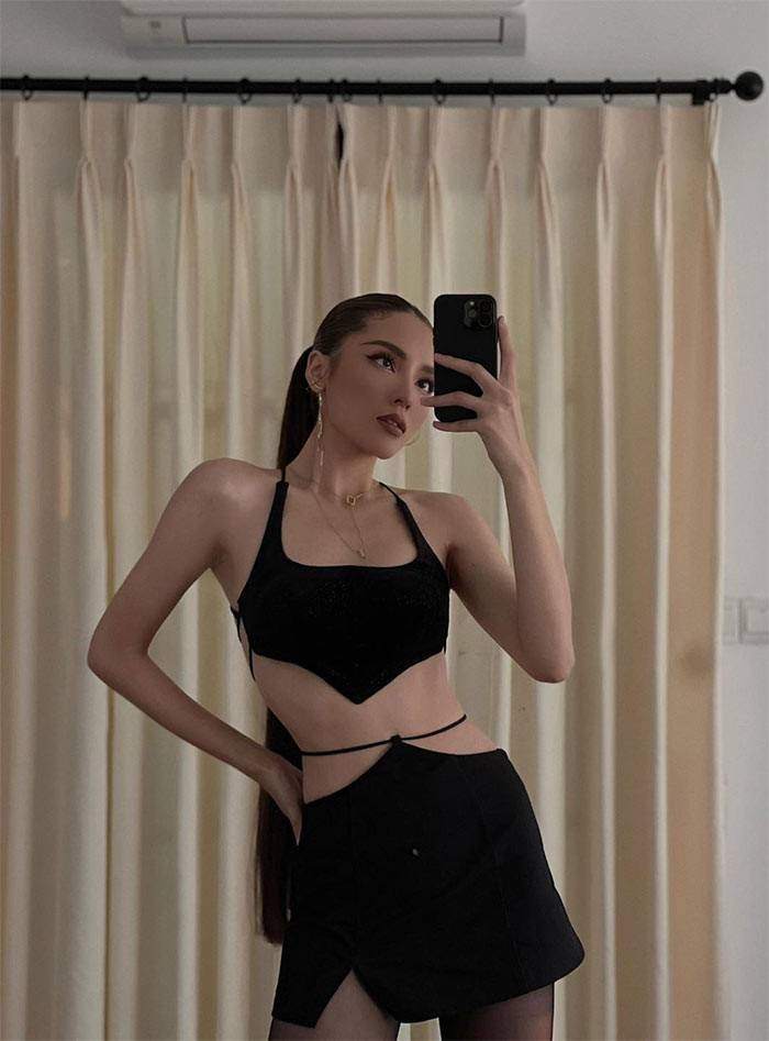 Kỳ Duyên thích mặc trang phục sexy, táo bạo để khoe vẻ đẹp cơ thể.