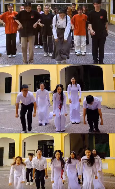 Khác với dòng nhạc dân ca mà trước kia Phương Mỹ Chi hát, trong MV "Đẩy xe bò" nữ ca sĩ trẻ phải thực hiện nhiều động tác nhảy, múa.