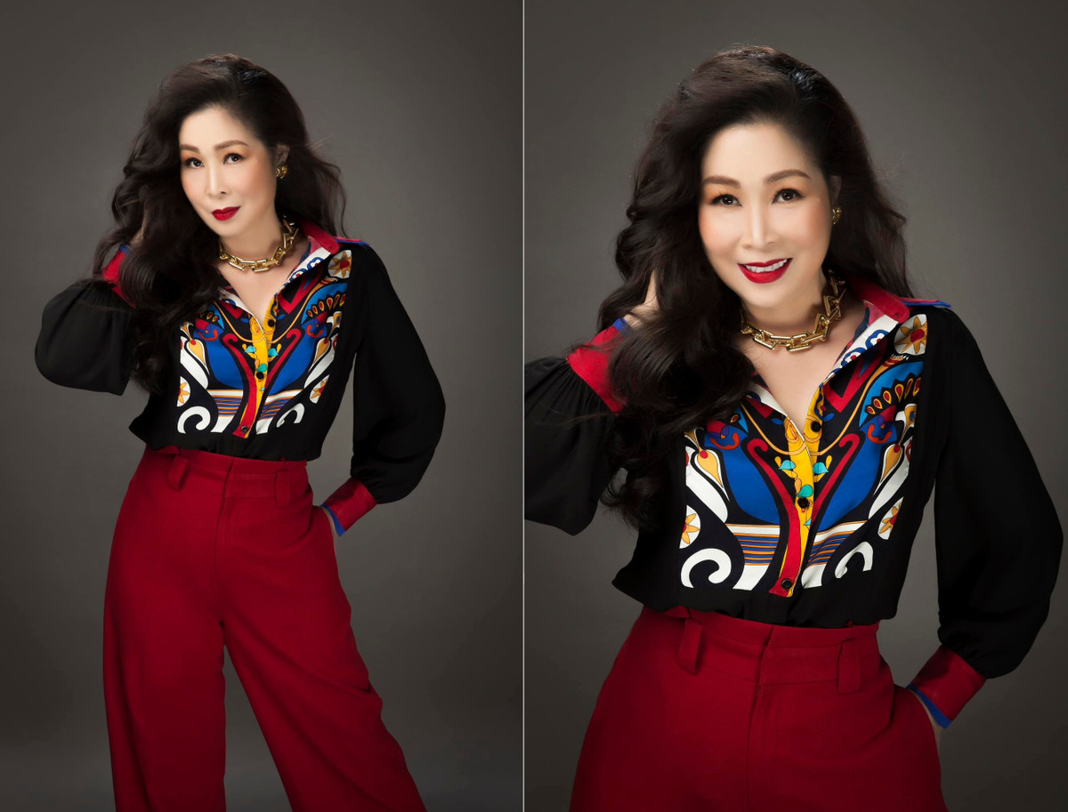 Trong bộ ảnh được nữ nghệ sĩ chia sẻ lên trang cá nhân đúng dịp sinh nhật tuổi 57, Hồng Vân trông thon gọn hơn trước rất nhiều.