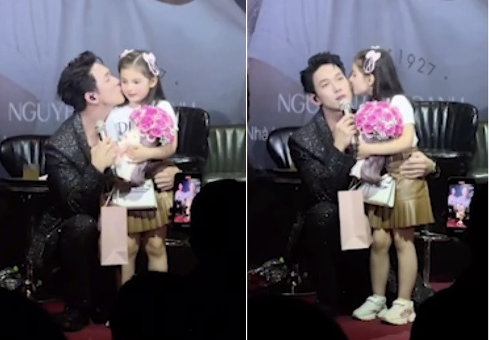 Trước đó, trong đêm nhạc mừng sinh nhật tuổi 32, Song Luân suýt khiến fan "thót tim" khi dí dỏm bày tỏ: "Cuộc sống chúng ta cần có sự nghiệp, gia đình và con cái. Và em đã có con, còn gia đình thì từ từ kiếm sau". Ảnh: cắt clip Người Đưa Tin.