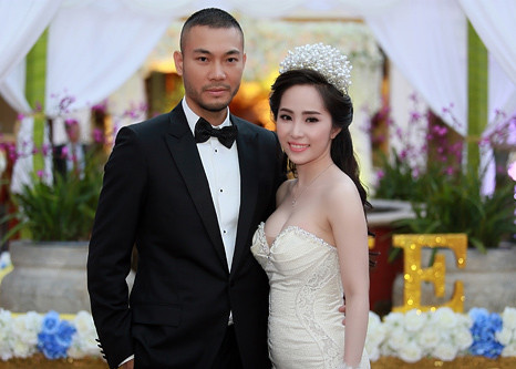 Khi mối tình của Khánh Phương và Quỳnh Nga tan vỡ, năm 2014, Quỳnh Nga kết hôn với nam người mẫu Doãn Tuấn. Tuy nhiên cuộc hôn nhân này chỉ kéo dài được 4 năm thì kết thúc. (Ảnh: Vietnamnet)