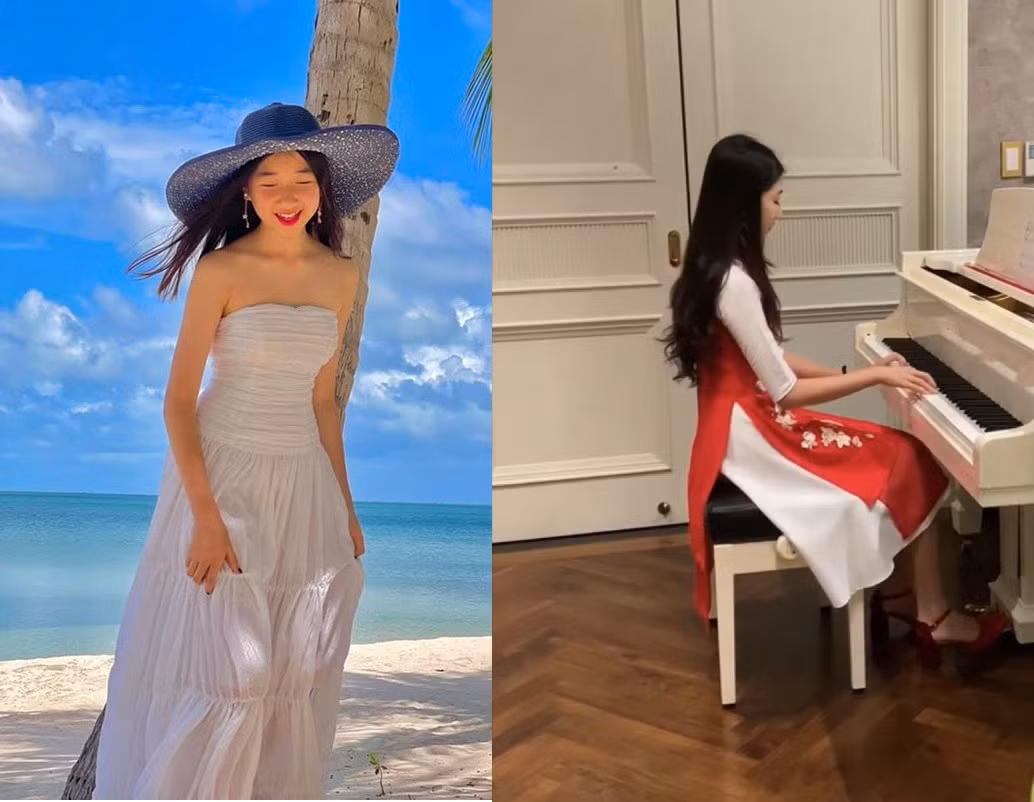 Trong loạt ảnh mới đây nhất, mỹ nhân tuổi Sửu chia sẻ con gái năm nay học lớp 11. Cô bé sở hữu nhan sắc xinh đẹp và chiều cao 1m7, gần bằng mẹ.