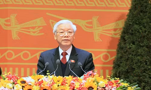 Toan van dien van be mac Dai hoi XII cua Tong Bi thu Nguyen Phu Trong