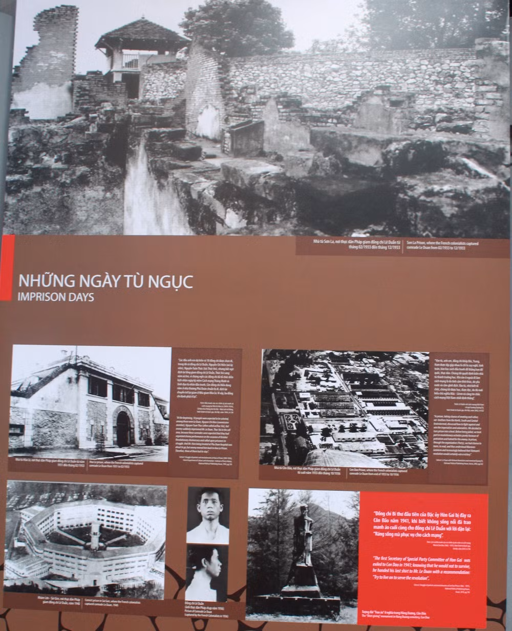 Những hình ảnh về ký ức , tinh thần đấu tranh bất khuất của các chiến sỹ cách mạng trong nhà tù thực dân - bài học vô cùng ý nghĩa trong việc giáo dục truyền thống yêu nước, cách mạng đối với các thế hệ hôm nay và ngày mai.