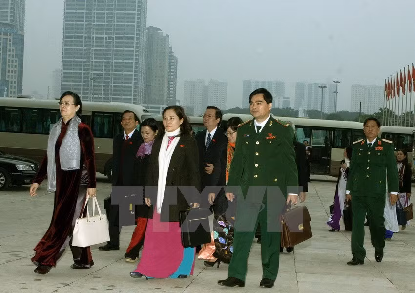 Các đại biểu đến dự Đại hội.