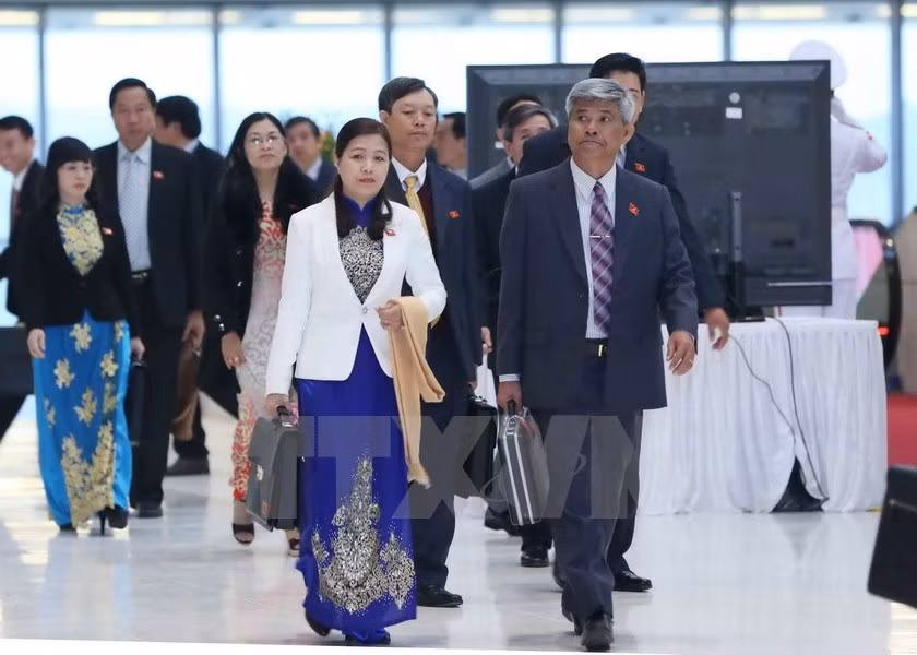 Các đại biểu đến dự Đại hội.