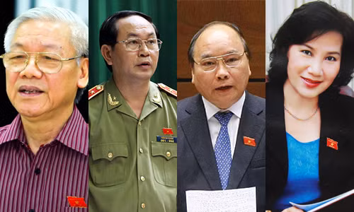 9. Xác nhận 4 ứng viên chủ chốt Ban chấp hành Trung ương khoá XII Sáng 24/1, Ủy viên Trung ương khóa Đảng, Phó Chủ tịch - Tổng thư ký Uỷ ban Trung ương MTTQ Việt Nam Vũ Trọng Kim đã xác nhận, Ban chấp hành Trung ương khoá XI đã thống nhất giới thiệu 4 ứng viên cho các vị chủ chốt của Ban chấp hành Trung ương khoá XII gồm: Nguyễn Phú Trọng được giới thiệu tái cử bầu giữ cương vị Tổng Bí thư khóa XII; Bộ trưởng Bộ Công an Trần Đại Quang được giới thiệu vào vị trí Chủ tịch nước; Phó Thủ tướng Nguyễn Xuân Phúc được giới thiệu vào vị trí Thủ tướng và Phó Chủ tịch Quốc hội Nguyễn Thị Kim Ngân vào vị trí Chủ tịch Quốc hội.