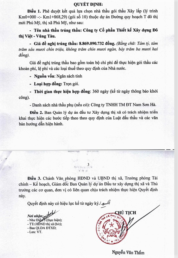 Cty Do Thi Viet – Vung Tau 